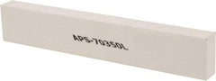 Made in USA - 320 Grit Aluminum Oxide Rectangular Polishing Stone - Extra Fine Grade, 1" Wide x 6" Long x 1/2" Thick - USA Tool & Supply