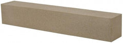 Made in USA - 320 Grit Aluminum Oxide Square Polishing Stone - Extra Fine Grade, 1" Wide x 6" Long x 1" Thick - USA Tool & Supply