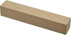 Made in USA - 400 Grit Aluminum Oxide Square Polishing Stone - Super Fine Grade, 1" Wide x 6" Long x 1" Thick - USA Tool & Supply