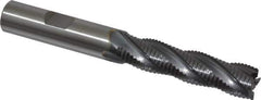 OSG - 1/2" Diam, Fine Pitch, 2" LOC, 4 Flute Cobalt Roughing Square End Mill - TiCN Finish, 4" OAL, 1/2" Shank Diam, Single End, 30° Helix - USA Tool & Supply