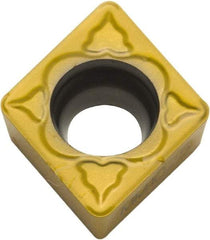 Parlec - TCMT111615 P Grade CM Cermet Boring Insert - Uncoated, 60° Triangle, 7° Relief Angle, 1/4" Inscr Circle, 0.094" Thick, 0.016" Corner Radius - USA Tool & Supply