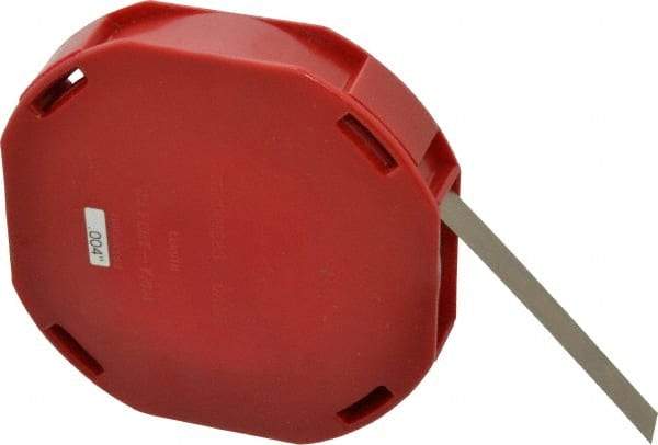 Starrett - 0.004 Inch Thick x 7.62 m Long x 1/2 Inch Wide, Feeler Stock Roll - Tempered Steel - USA Tool & Supply