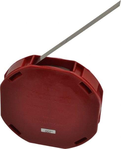 Starrett - 0.007 Inch Thick x 7.62 m Long x 1/2 Inch Wide, Feeler Stock Roll - Tempered Steel - USA Tool & Supply