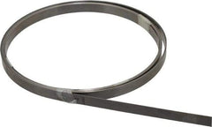 Starrett - 0.018 Inch Thick x 7.62 m Long x 1/2 Inch Wide, Feeler Stock Roll - Tempered Steel - USA Tool & Supply