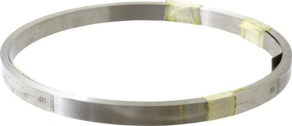 Starrett - 0.021 Inch Thick x 6.10 m Long x 1/2 Inch Wide, Feeler Stock Roll - Tempered Steel - USA Tool & Supply