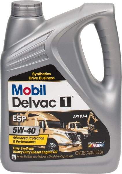 Mobil - 1 Gal Synthetic Engine Oil - Grade 5W-40 - USA Tool & Supply