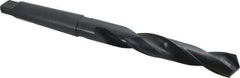 Interstate - 30mm, 3MT 118° Point High Speed Steel Taper Shank Drill Bit - Oxide Finish, 175mm Flute Length, 296mm OAL, Spiral Flute - USA Tool & Supply