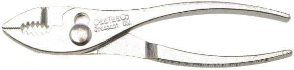 Crescent - 6" OAL, 1" Jaw Length, Slip Joint Pliers - Knurled Handles Tool - USA Tool & Supply