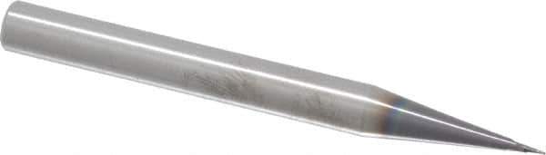 RobbJack - 0.5mm Diam, 0.5mm LOC, 2 Flute Solid Carbide Ball End Mill - AlTiN Finish, Single End, 63mm OAL, 6mm Shank Diam, Spiral Flute - USA Tool & Supply