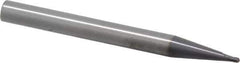 RobbJack - 1.5mm Diam, 1.5mm LOC, 2 Flute Solid Carbide Ball End Mill - AlTiN Finish, Single End, 63mm OAL, 6mm Shank Diam, Spiral Flute - USA Tool & Supply