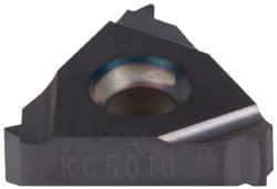 Kennametal - 16ER External Right Hand 18 UNJ Laydown Threading Insert - Grade KC5010, TiAlN Coated Carbide, 9.53mm Inscribed Circle - USA Tool & Supply