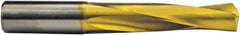 M.A. Ford - 35/64" 135° Spiral Flute Solid Carbide Screw Machine Drill Bit - ALtima Finish, Right Hand Cut, 2-1/2" Flute Length, 4" OAL, Straight Shank - USA Tool & Supply