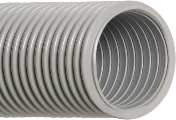 Hi-Tech Duravent - 3" ID, 10 Hg Vac Rating, 8 psi, EVA Vacuum & Duct Hose - 25' Long, Gray, 5" Bend Radius, -65 to 140°F - USA Tool & Supply