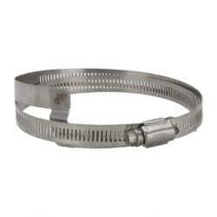 Hi-Tech Duravent - Stainless Steel Hose Clamp - 1/2" Wide x 0.02" Thick, 4-1/4" Hose, 2-3/4 to 4-5/8" Diam - USA Tool & Supply