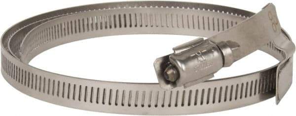 Hi-Tech Duravent - Stainless Steel Hose Clamp - 1/2" Wide x 0.02" Thick, 10" Hose, 9-1/4 to 10-5/8" Diam - USA Tool & Supply