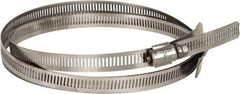 Hi-Tech Duravent - Stainless Steel Hose Clamp - 1/2" Wide x 0.02" Thick, 14" Hose, 13-1/4 to 14-3/4" Diam - USA Tool & Supply