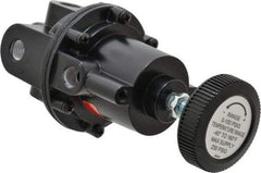 Parker - 1/4 NPT Port, 80 CFM, Aluminum Diaphragm Operated Regulator - 2 to 150 psi Range, 250 Max psi Supply Pressure, 1/4" Gauge Port Thread, 2.06" Wide x 4.35" High - USA Tool & Supply