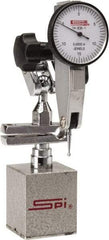 SPI - 0.0005" Graduation, 0-15-0 Dial Reading, Indicator & Base Kit - 2.36" Base Length x 1.9" Base Width x 2" Base Height, 1-1/4" Dial Diam - USA Tool & Supply
