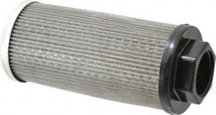 Flow Ezy Filters - 60 Mesh, 76 LPM, 20 GPM, 3.2" Diam, Female Suction Strainer without Bypass - 1-1/4 Port NPT, 7.4" Long - USA Tool & Supply
