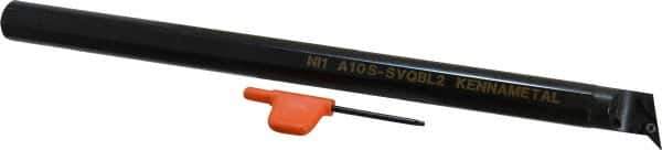 Kennametal - 30.48mm Min Bore Diam, 304.8mm OAL, 1" Shank Diam, A-SCLP Indexable Boring Bar - CP.. Insert, Screw Holding Method - USA Tool & Supply