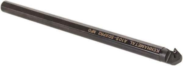 Kennametal - 21.59mm Min Bore Diam, 10" OAL, 5/8" Shank Diam, A-SDXP Indexable Boring Bar - DP.. Insert, Screw Holding Method - USA Tool & Supply