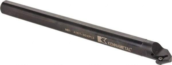 Kennametal - 33.02mm Min Bore Diam, 12" OAL, 1" Shank Diam, A-SDXP Indexable Boring Bar - DP.. Insert, Screw Holding Method - USA Tool & Supply