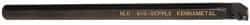 Kennametal - 19.56mm Min Bore Diam, 254mm OAL, 5/8" Shank Diam, A-SCFP Indexable Boring Bar - CP.. Insert, Screw Holding Method - USA Tool & Supply