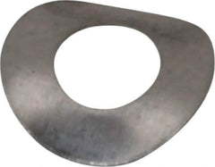 Made in USA - #4 Screw, 0.118" ID x 0.245" OD, Grade 300 Stainless Steel Single Wave Washer - 0.008" Thick, 0.056" Overall Height, 0.007" Deflection, 3.32 Lb at Deflection - USA Tool & Supply