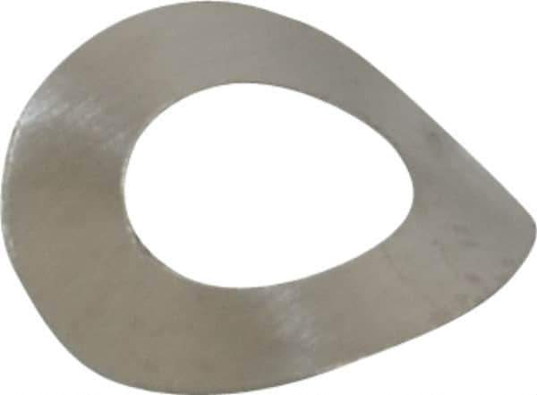 Made in USA - #5 Screw, 0.13" ID x 0.25" OD, Grade 300 Stainless Steel Single Wave Washer - 0.004" Thick, 0.055" Overall Height, 0.014" Deflection, 0.77 Lb at Deflection - USA Tool & Supply