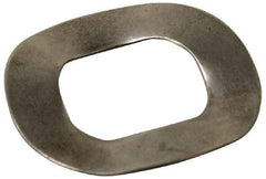 Made in USA - #2 Screw, 0.1" ID x 0.201" OD, Grade 17-7 PH-A Stainless Steel Triple Wave Washer - 0.006" Thick, 0.018" Overall Height, 0.002" Deflection, 10 Lb at Deflection - USA Tool & Supply