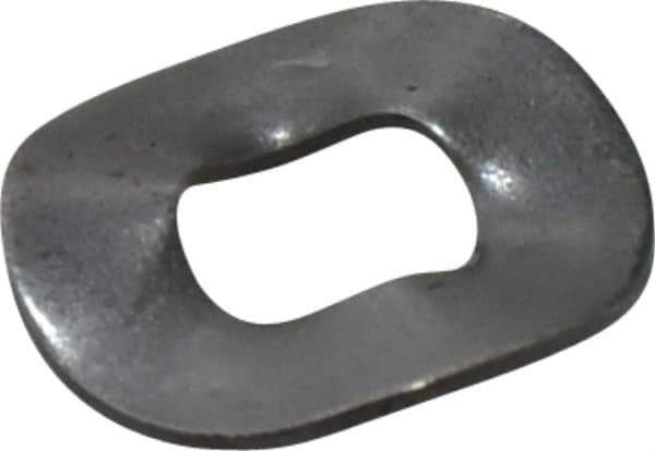 Made in USA - #6-#8 Screw, 0.167" ID x 0.375" OD, Grade 1074-1095 Spring Steel Triple Wave Washer - 0.016" Thick, 0.04" Overall Height, 0.003" Deflection - USA Tool & Supply