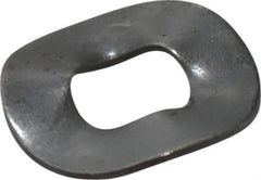 Made in USA - #6-#8 Screw, 0.167" ID x 0.375" OD, Grade 1074-1095 Spring Steel Triple Wave Washer - 0.016" Thick, 0.04" Overall Height, 0.003" Deflection - USA Tool & Supply