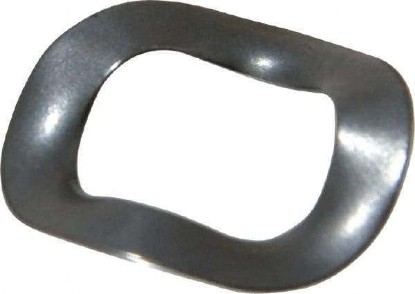 Made in USA - 3/8" Screw, 0.406" ID x 0.65" OD, Grade 1074-1095 Spring Steel Triple Wave Washer - 0.01" Thick, 0.085" Overall Height, 0.019" Deflection, 18.18 Lb at Deflection - USA Tool & Supply