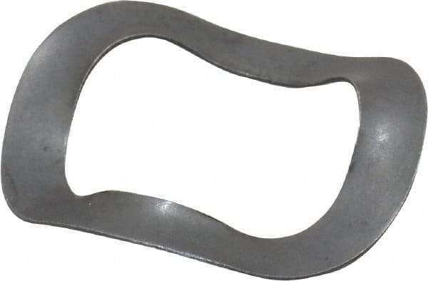 Made in USA - 1/2" Screw, 0.53" ID x 0.78" OD, Grade 1074-1095 Spring Steel Triple Wave Washer - 0.012" Thick, 0.125" Overall Height, 0.025" Deflection, 19.47 Lb at Deflection - USA Tool & Supply