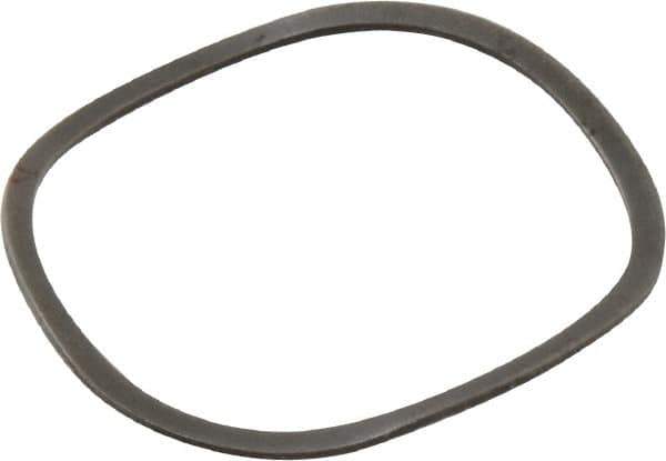 Made in USA - 1" Screw, 1.098" ID x 1.224" OD, Grade 1074-1095 Spring Steel Triple Wave Washer - 0.025" Thick, 0.107" Overall Height, 0.037" Deflection, 29.09 Lb at Deflection - USA Tool & Supply