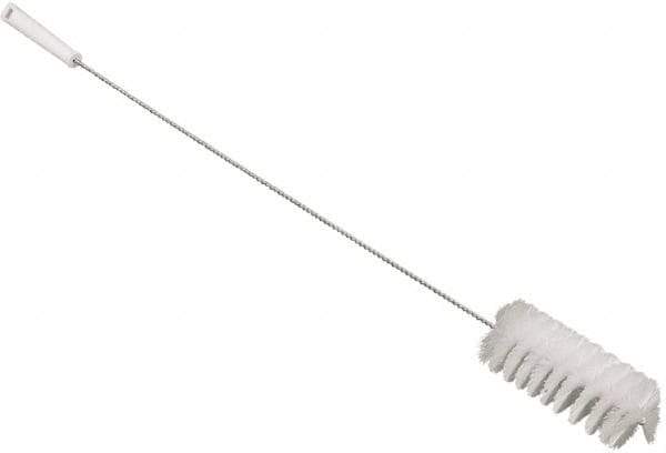 Vikan - 3" Diam Polyester Valve Brush - 34-1/4" OAL, 6-1/2" Head Length, Polypropylene & Stainless Steel Handle - USA Tool & Supply