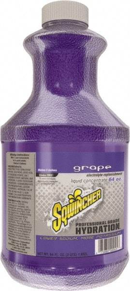 Sqwincher - 64 oz Bottle Grape Activity Drink - Liquid Concentrate, Yields 5 Gal - USA Tool & Supply