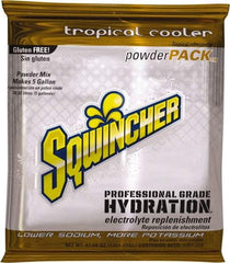 Sqwincher - 47.66 oz Pack Tropical Cooler Activity Drink - Powdered, Yields 5 Gal - USA Tool & Supply