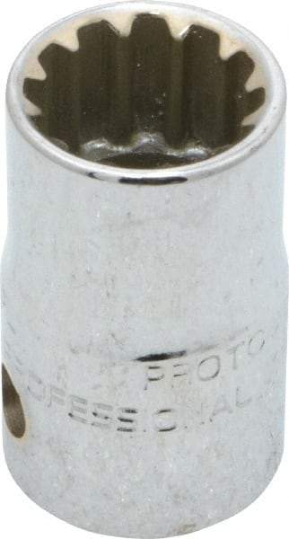 Proto - 3/8" Drive, 9/16" Socket, Spline Socket - 12 Points, 1-1/16" OAL - USA Tool & Supply