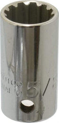 Proto - 1/2" Drive, 5/8" Socket, Spline Socket - 12 Points, 1-9/16" OAL - USA Tool & Supply