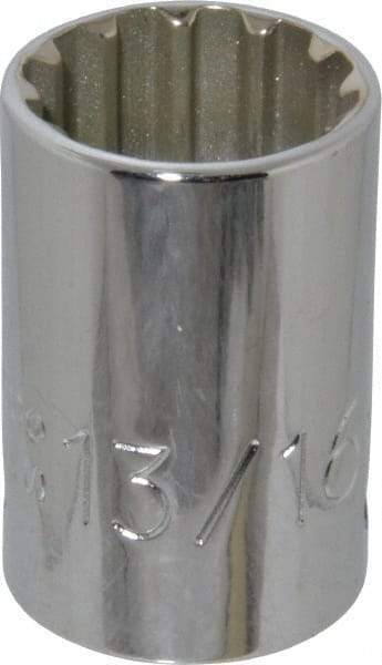 Proto - 1/2" Drive, 13/16" Socket, Spline Socket - 12 Points, 1-9/16" OAL - USA Tool & Supply