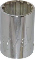 Proto - 1/2" Drive, 7/8" Socket, Spline Socket - 12 Points, 1-9/16" OAL - USA Tool & Supply