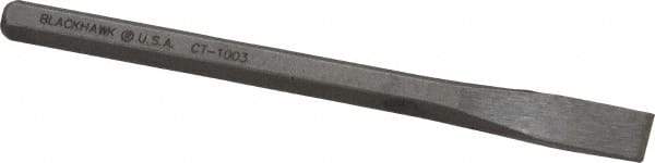 Blackhawk by Proto - 5-1/4" OAL x 3/8" Blade Width Cold Chisel - 3/8" Tip, 5/16" Stock, Alloy Steel Handle - USA Tool & Supply