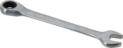 Blackhawk by Proto - 7/16" 12 Point Combination Wrench - 15° Head Angle, 5-39/64" OAL, Steel, Chrome Finish - USA Tool & Supply