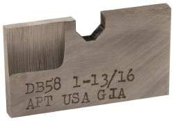APT - 1-13/16 Inch Diameter, 3/16 Inch Thick, High Speed Steel Auxiliary Pilot Blade - Series D, DX15 Auxiliary Pilot Required - USA Tool & Supply