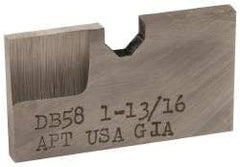APT - 1-13/16 Inch Diameter, 3/16 Inch Thick, High Speed Steel Auxiliary Pilot Blade - Series D, DX15 Auxiliary Pilot Required - USA Tool & Supply