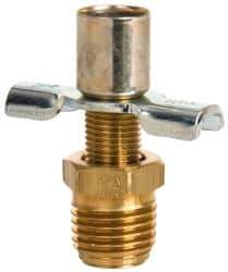 Eaton - Steel External Seat Drain Cock & Shutoff Valve - 1/4 Thread, 150 Max psi - USA Tool & Supply