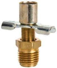 Eaton - Steel External Seat Drain Cock & Shutoff Valve - 1/4 Thread, 150 Max psi - USA Tool & Supply