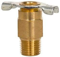 Eaton - Steel Internal Seat Drain Cock & Shutoff Valve - 1/4 Thread, 150 Max psi - USA Tool & Supply