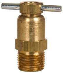 Eaton - Steel Internal Seat Drain Cock & Shutoff Valve - 3/8 Thread, 150 Max psi - USA Tool & Supply